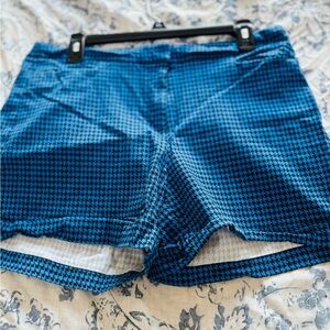 Soho Women's Athletic Shorts - Blue and Black